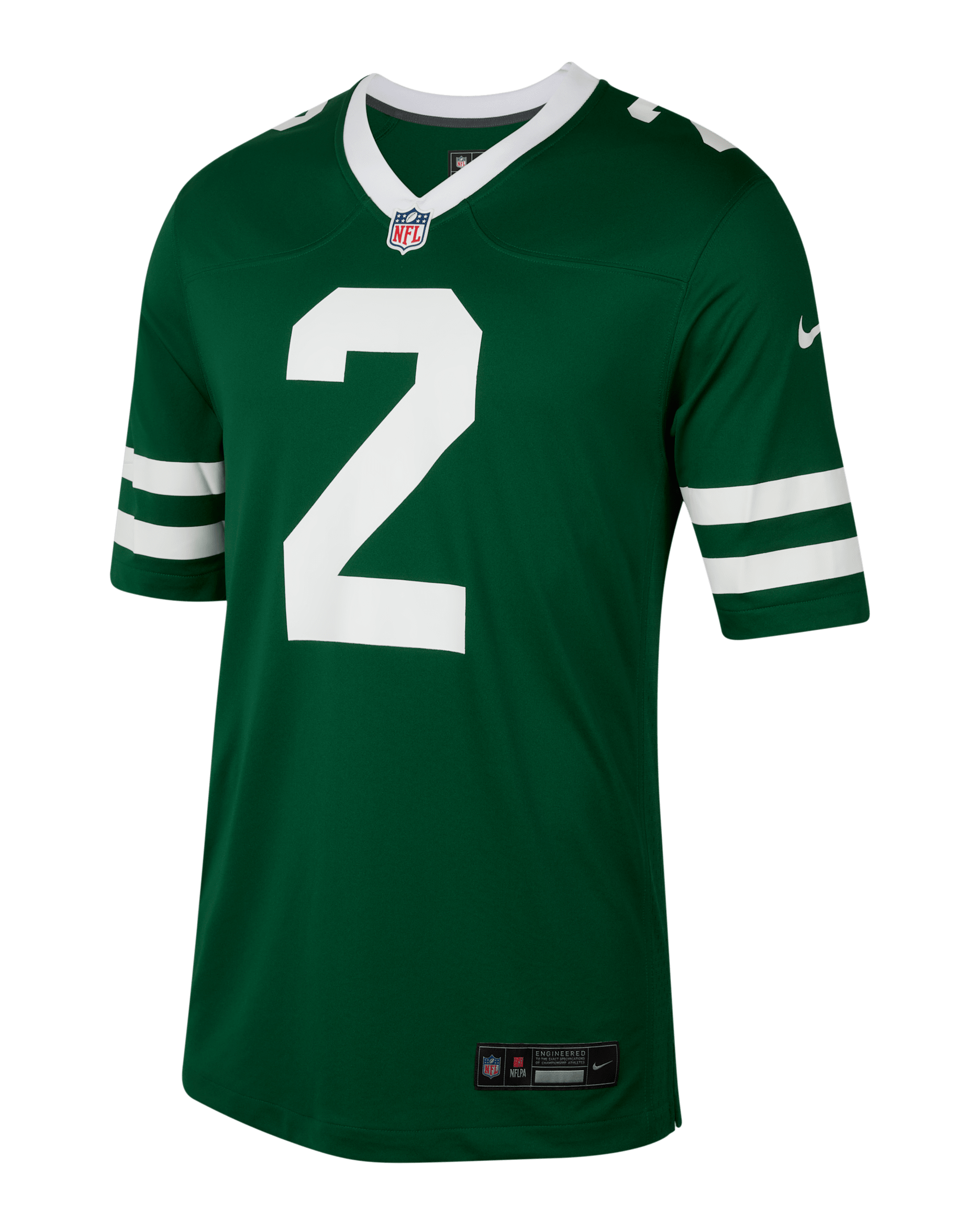 NFLジャージー Zach Wilson New York Jets Men's Nike NFL Game American Football